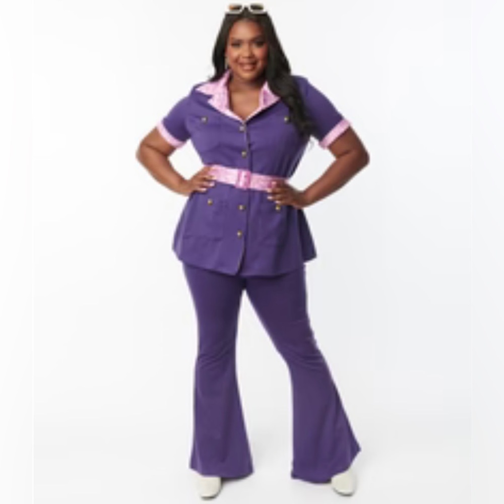 Scooby Doo x smack parlor colab - purple flare pants